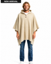 PONCHO LANA ALPACA ARENA CON CAPUCHA