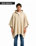 PONCHO LANA ALPACA ARENA CON CAPUCHA