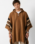 PONCHO DE LANA ALPACA RUSTICO CAFE