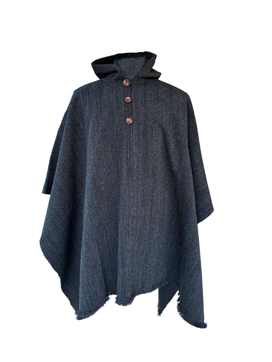 PONCHO ALPACA GRIS MARENGO