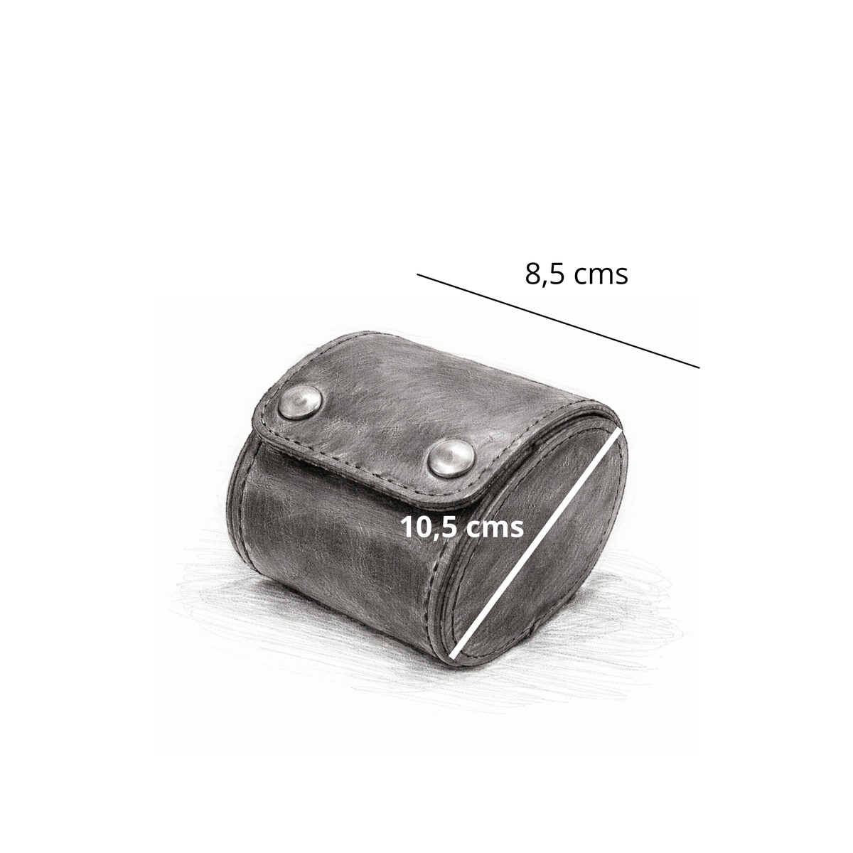 PORTA RELOJ DE CUERO GENUINO 1 PIEZA