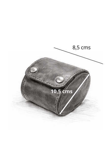 PORTA RELOJ DE CUERO GENUINO 1 PIEZA