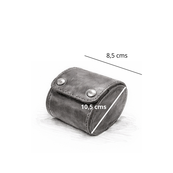 PORTA RELOJ DE CUERO GENUINO 1 PIEZA