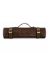 PORTA CUCHILLOS PARRILLEROS DE CUERO FULL GRAIN PREMIUM MORO
