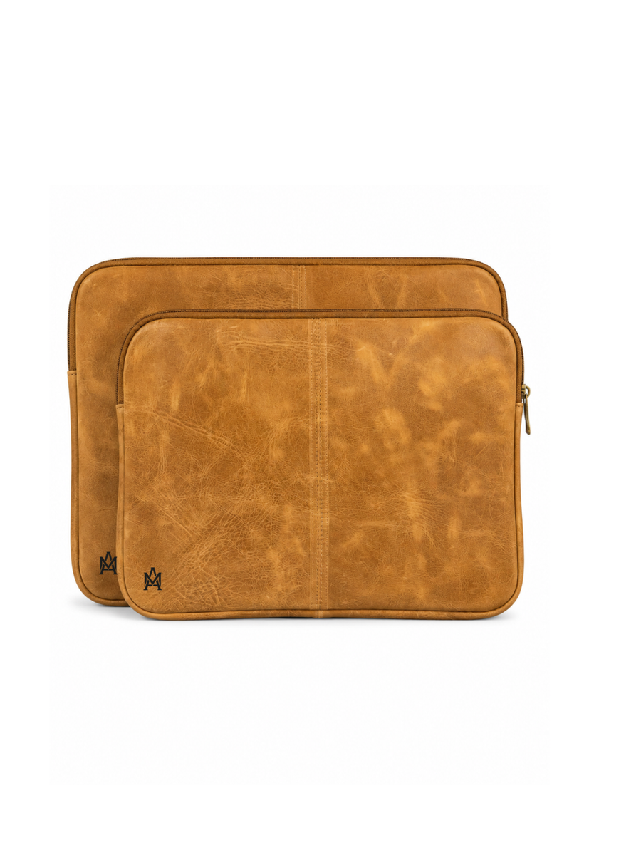 FUNDA DE CUERO PARA NOTEBOOK ACOLCHADA | 14" y 15,6"