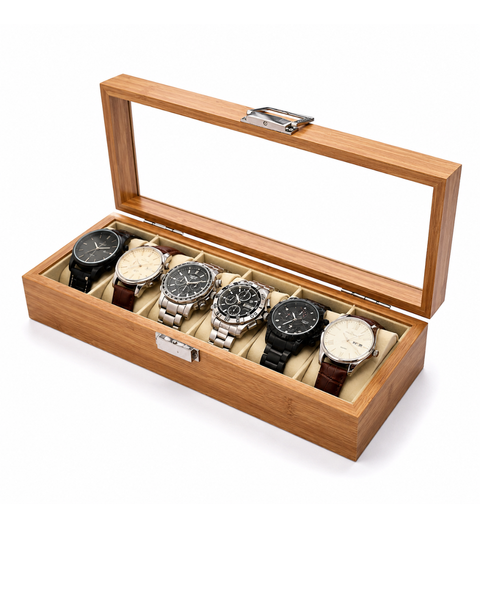 PORTA RELOJES PARA 6 PIEZAS