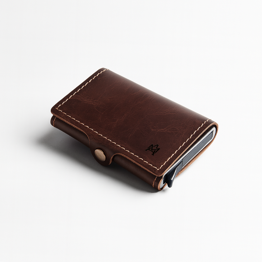 TARJETERO DE CUERO PROTECT COMPACTO