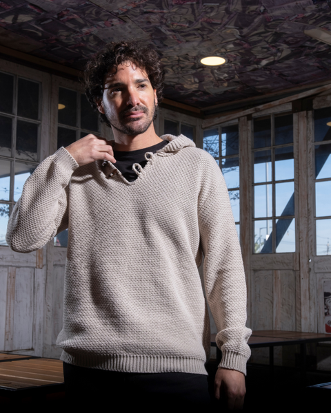 CHALECO DE LANA NATURAL SKYE BONE