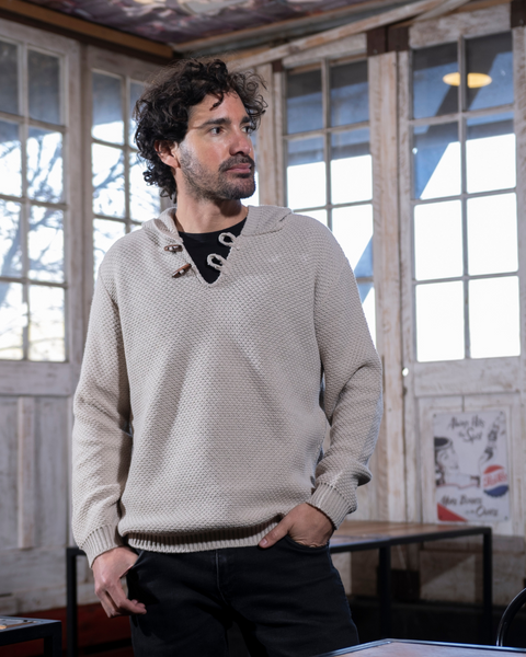 CHALECO DE LANA NATURAL SKYE BONE