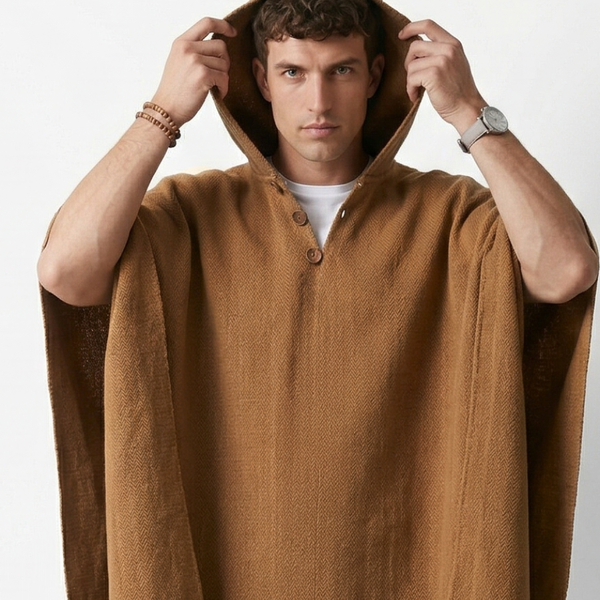 PONCHO DE ALPACA CAMEL
