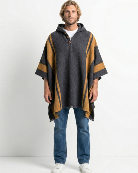 PONCHO LANA ALPACA MARENGO LINEA CAMEL