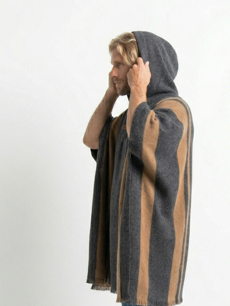 PONCHO LANA ALPACA MARENGO LINEA CAMEL