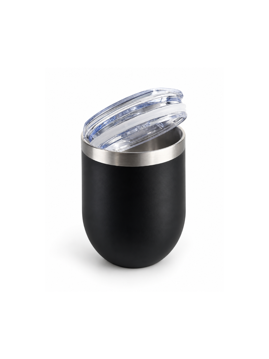 SET MATE TÉRMICO ACERO INOXIDABLE NEGRO CON BOMBILLA