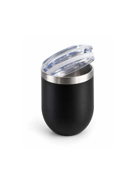 SET MATE TÉRMICO ACERO INOXIDABLE NEGRO CON BOMBILLA