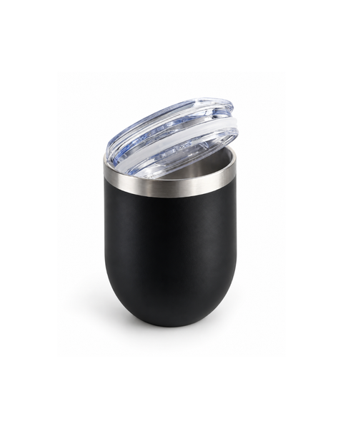 SET MATE TÉRMICO ACERO INOXIDABLE NEGRO CON BOMBILLA
