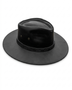 SOMBRERO DE CUERO NEGRO