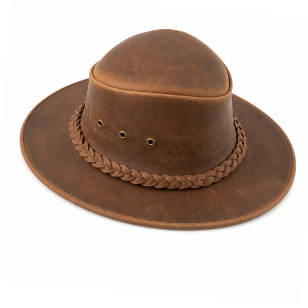 SOMBRERO DE CUERO HABANO