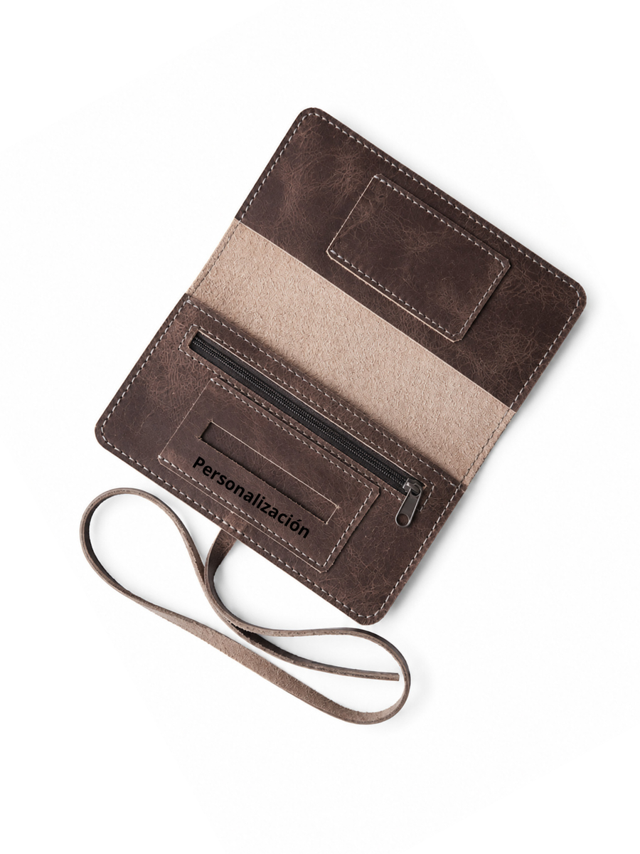 TABAQUERA DE CUERO NEO BROWN