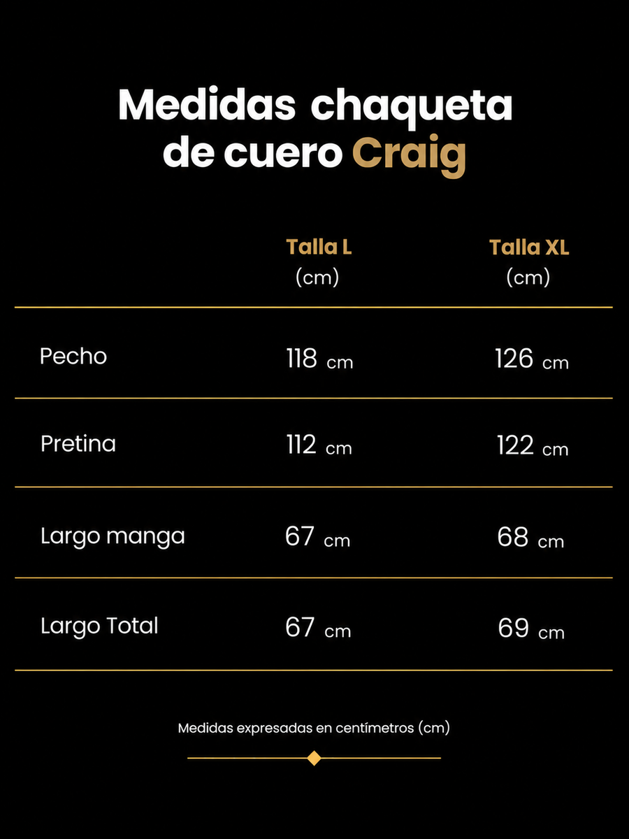 CHAQUETA DE CUERO CRAIG BEIGE