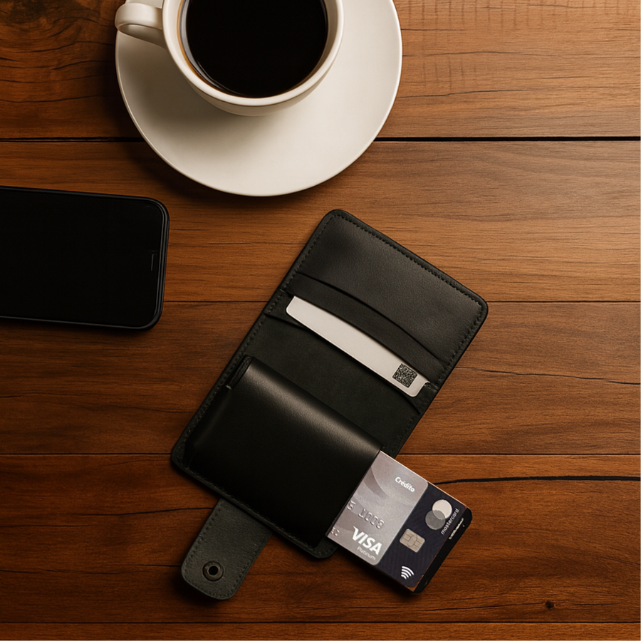 TARJETERO DE CUERO PROTECT ANTISCAN