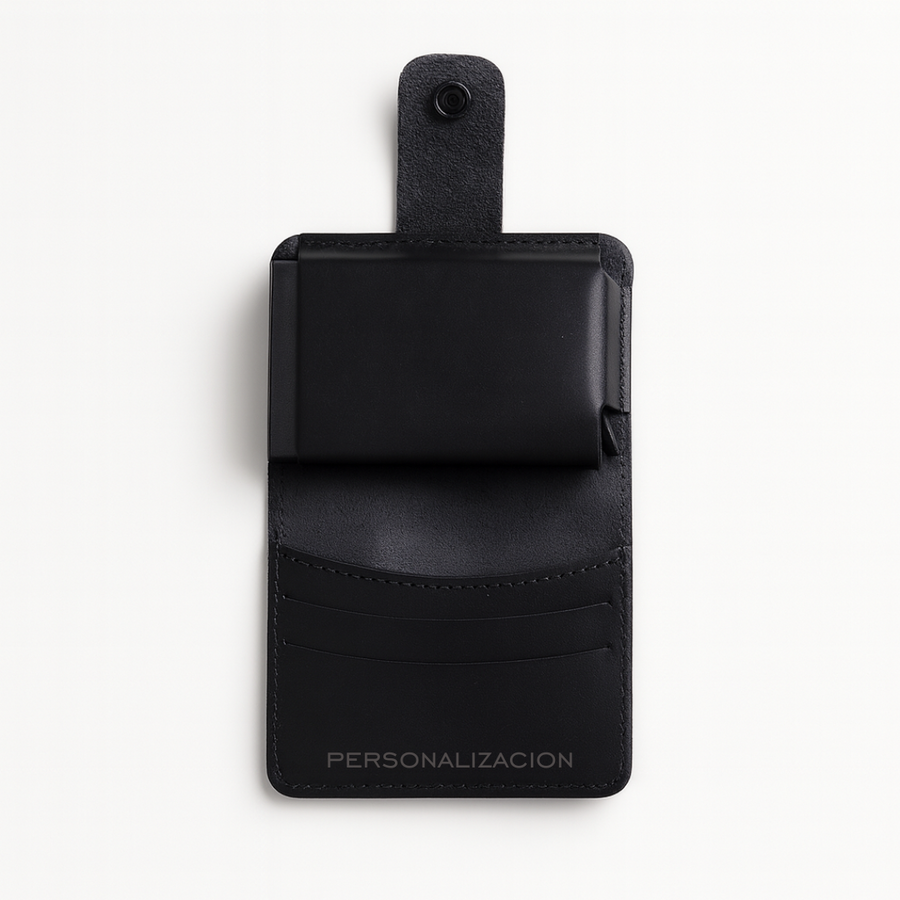 TARJETERO DE CUERO PROTECT ANTISCAN
