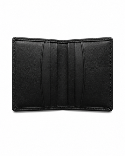 TARJETERO DE CUERO SLIM NEGRO