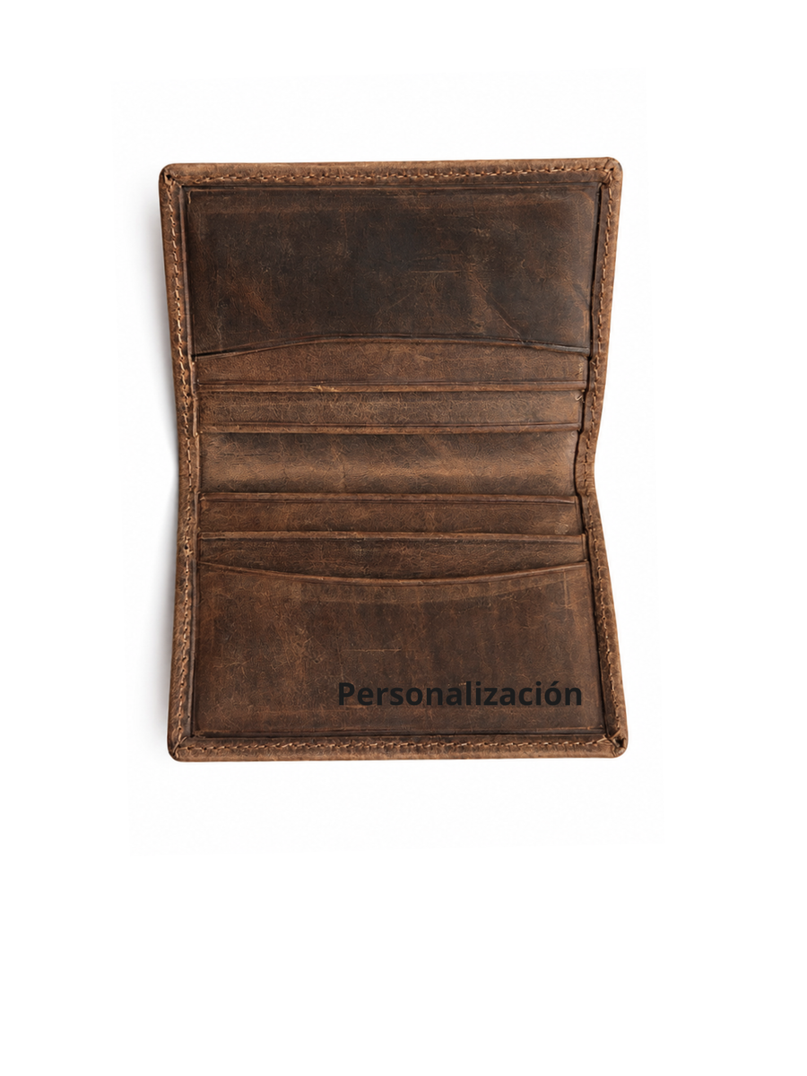 TARJETERO DE CUERO SLIM RUSTIC